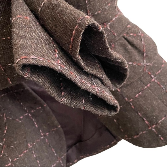 VINTAGE TRISTAN & ISEUT Wool Blazer Brown S - Picture 5 of 8